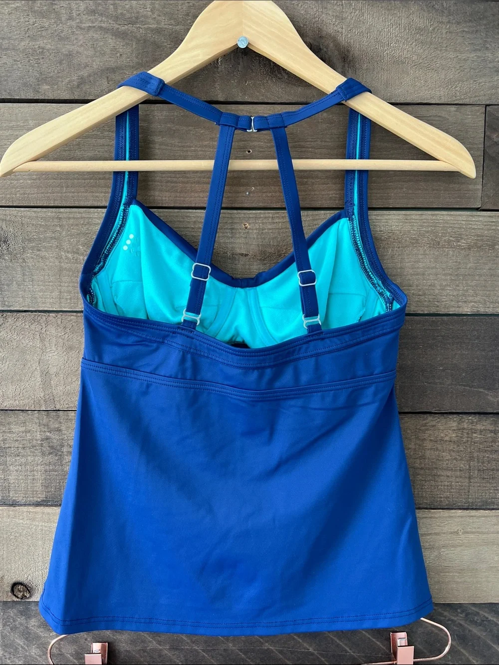 Title Nine Women's Pele Top Lehua Bottom Bikini Swimsuit Set Navy Size Small 32C